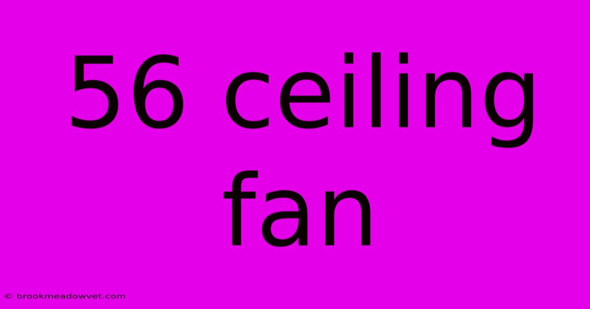 56 Ceiling Fan