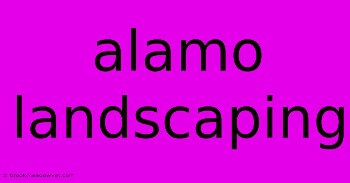 Alamo Landscaping