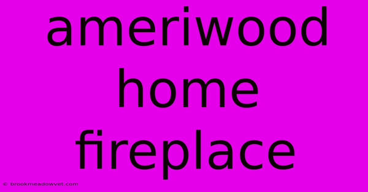 Ameriwood Home Fireplace