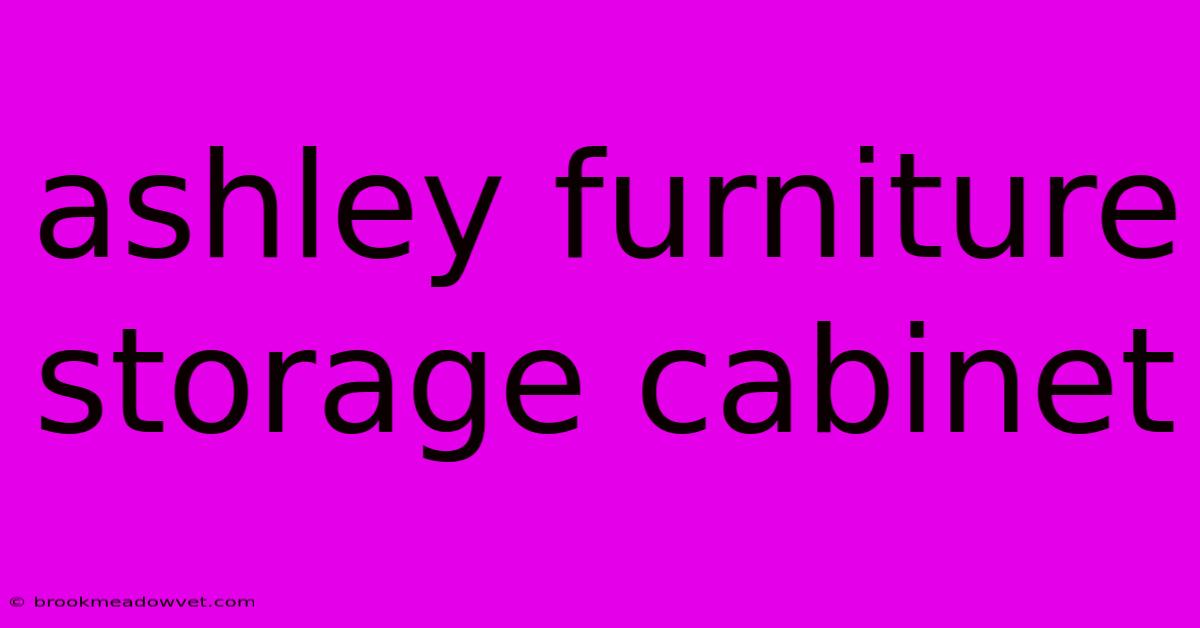 Ashley Furniture Storage Cabinet