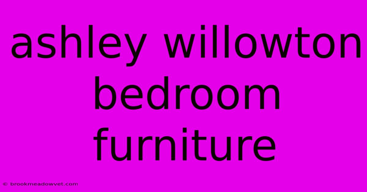 Ashley Willowton Bedroom Furniture