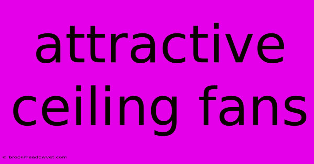 Attractive Ceiling Fans