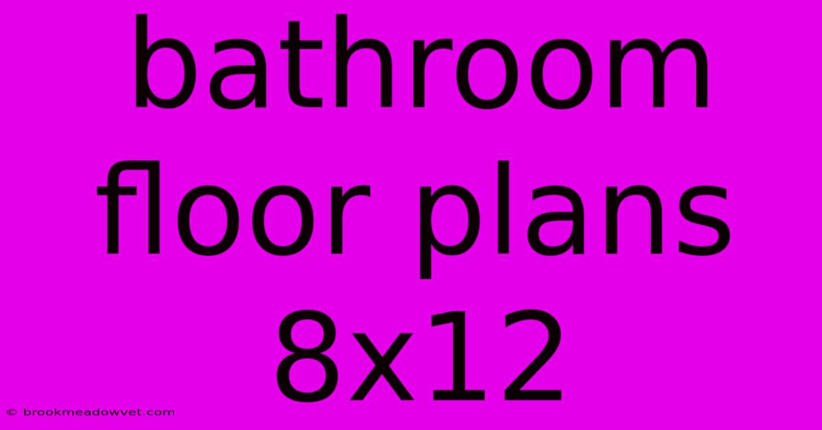 Bathroom Floor Plans 8x12