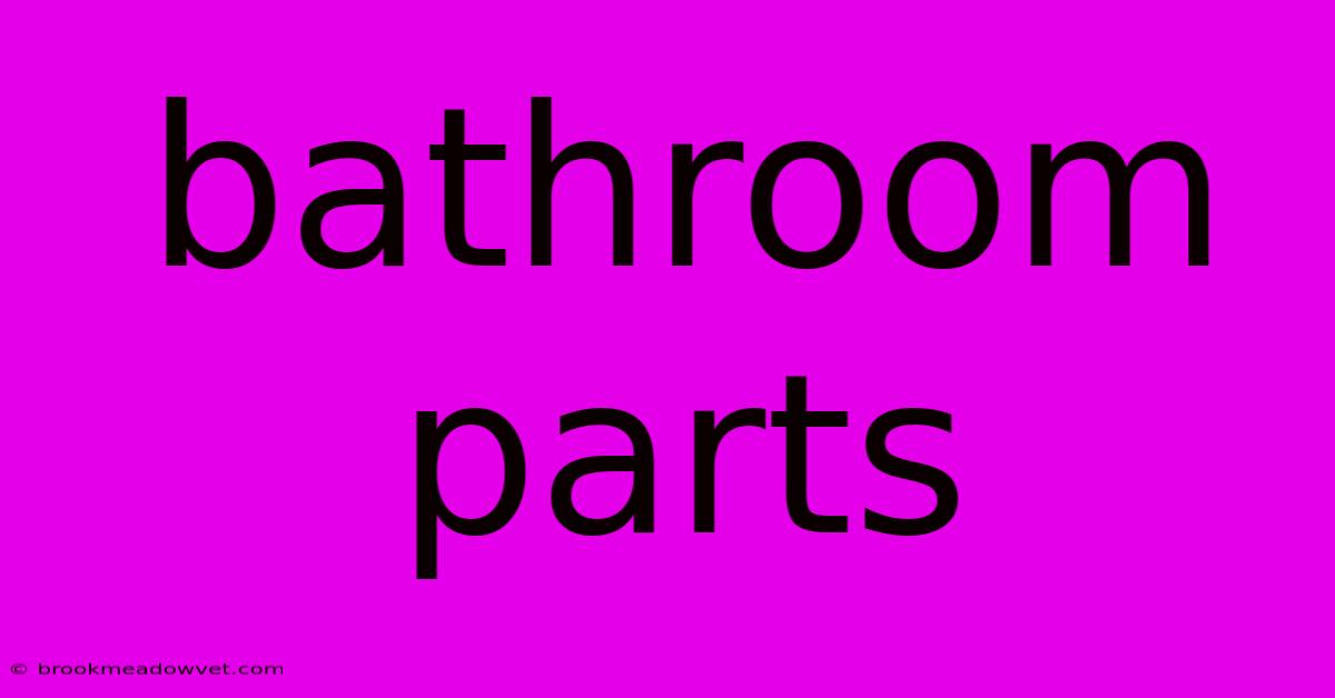 Bathroom Parts