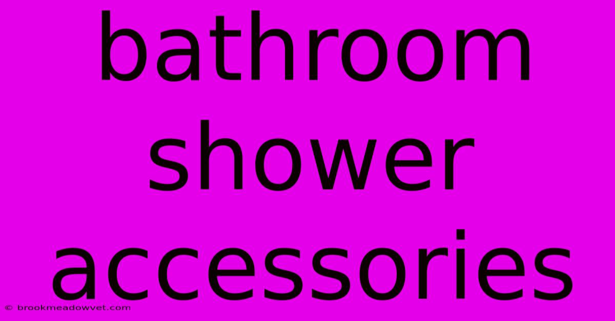 Bathroom Shower Accessories