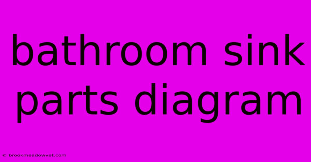 Bathroom Sink Parts Diagram