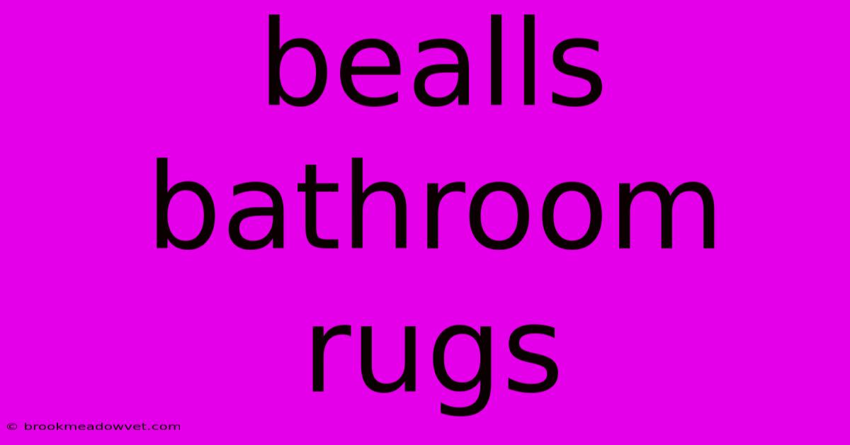 Bealls Bathroom Rugs