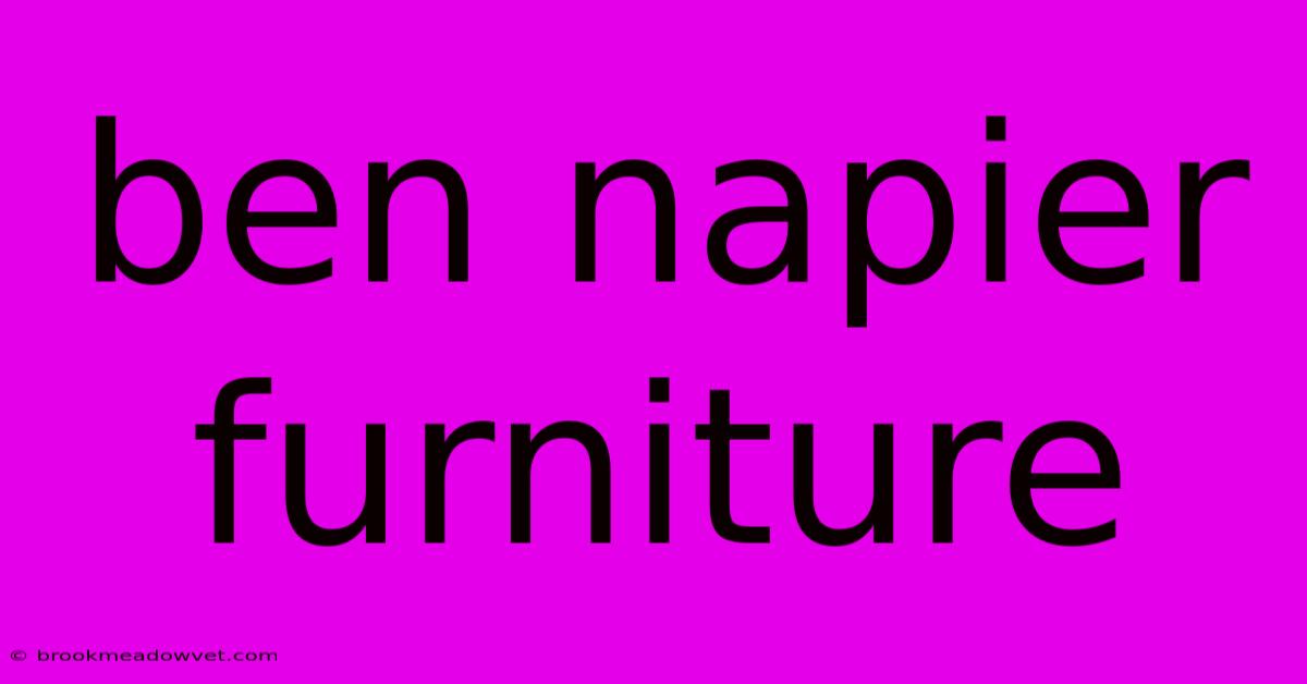 Ben Napier Furniture