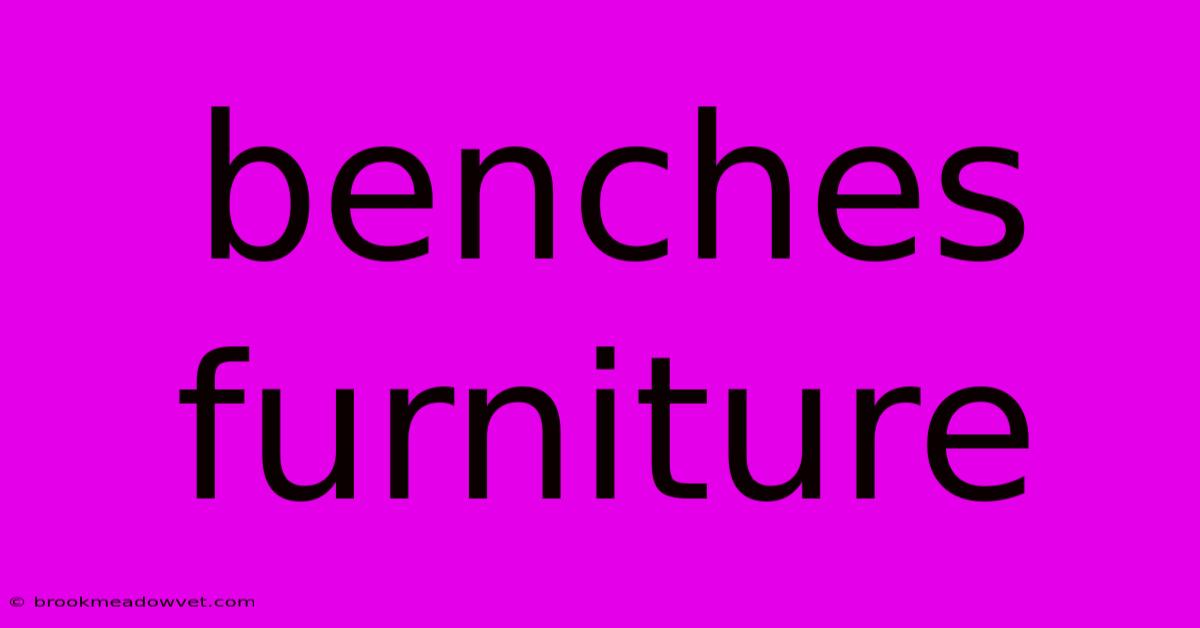 Benches Furniture