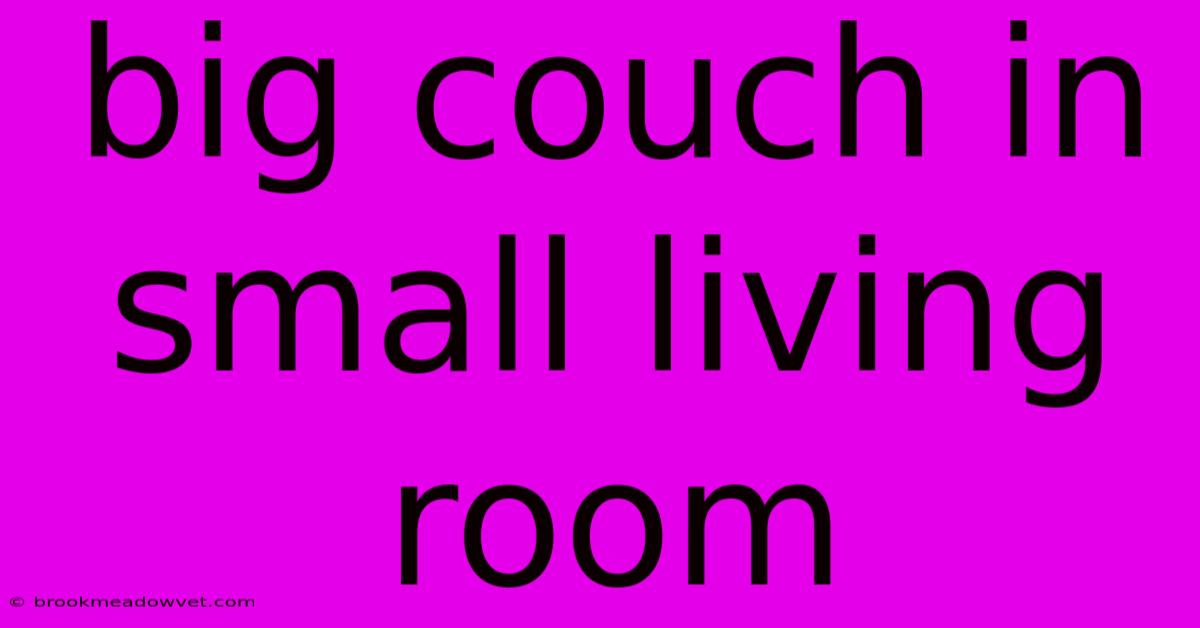 Big Couch In Small Living Room