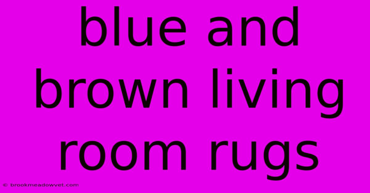 Blue And Brown Living Room Rugs