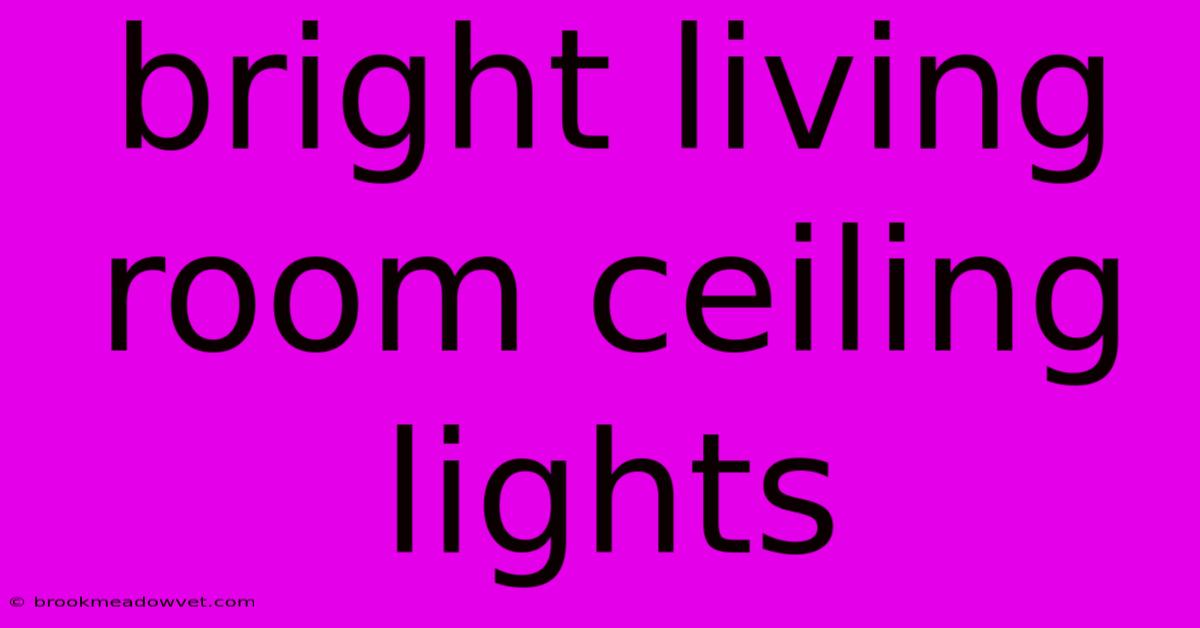 Bright Living Room Ceiling Lights