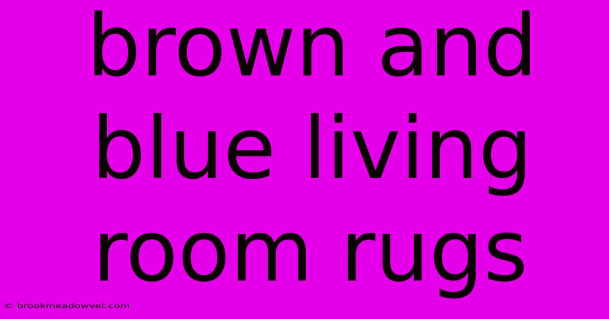 Brown And Blue Living Room Rugs