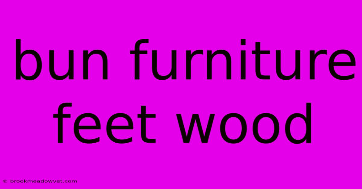 Bun Furniture Feet Wood