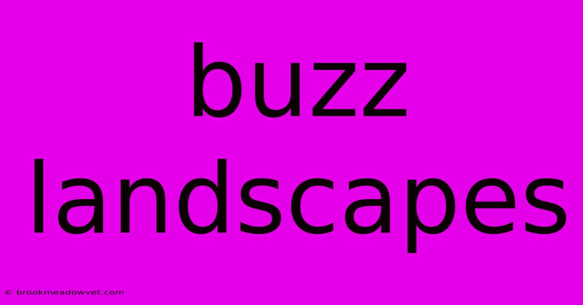 Buzz Landscapes