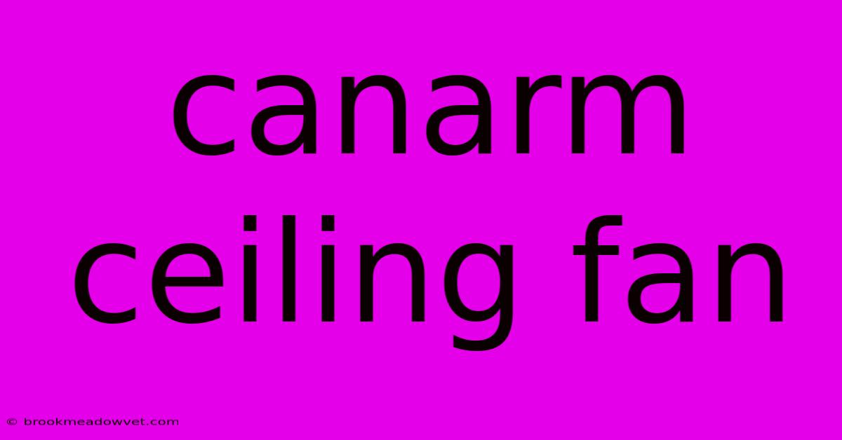 Canarm Ceiling Fan