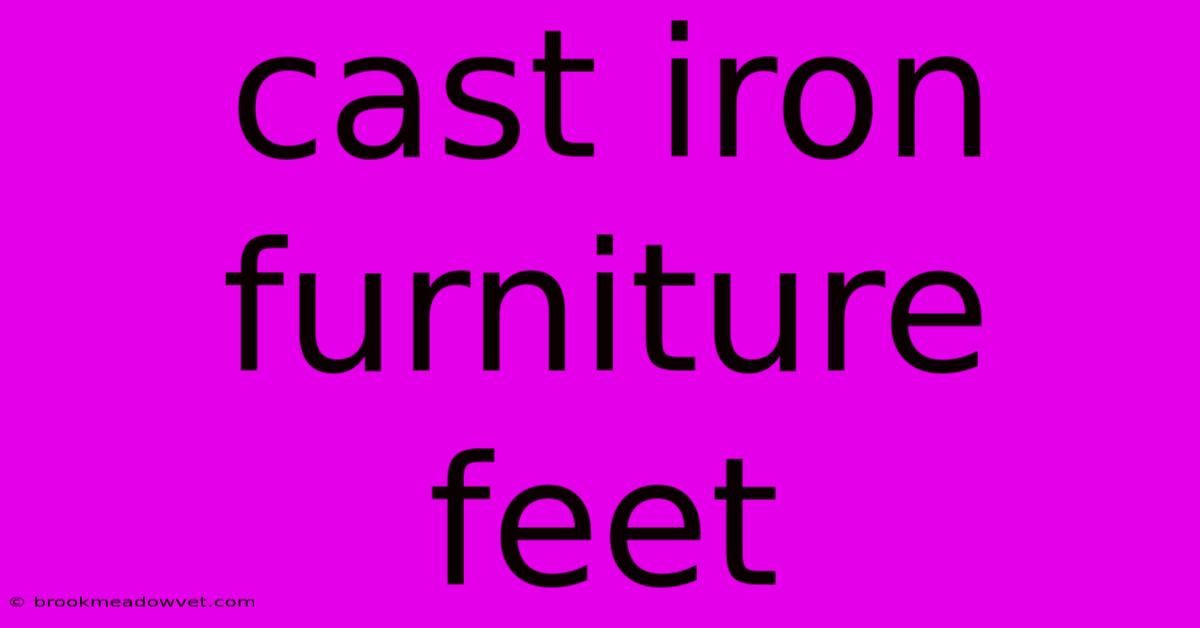 Cast Iron Furniture Feet