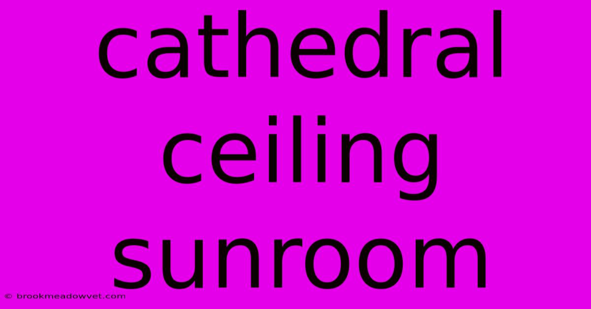 Cathedral Ceiling Sunroom