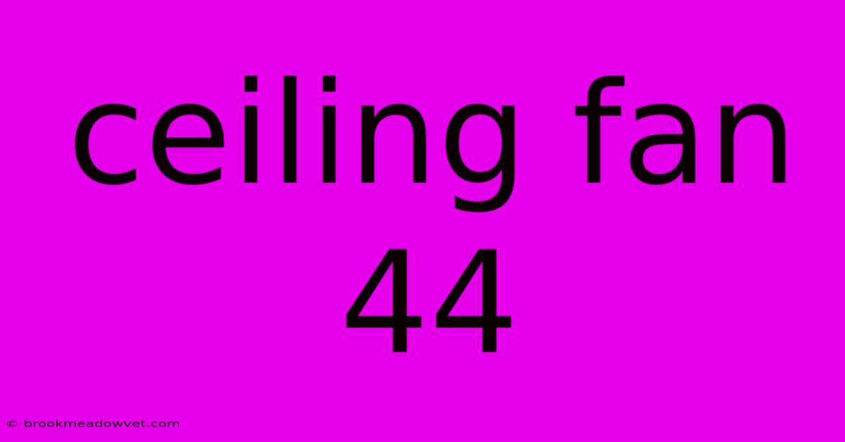 Ceiling Fan 44