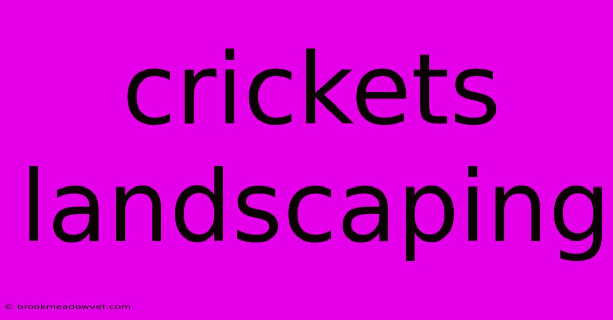 Crickets Landscaping