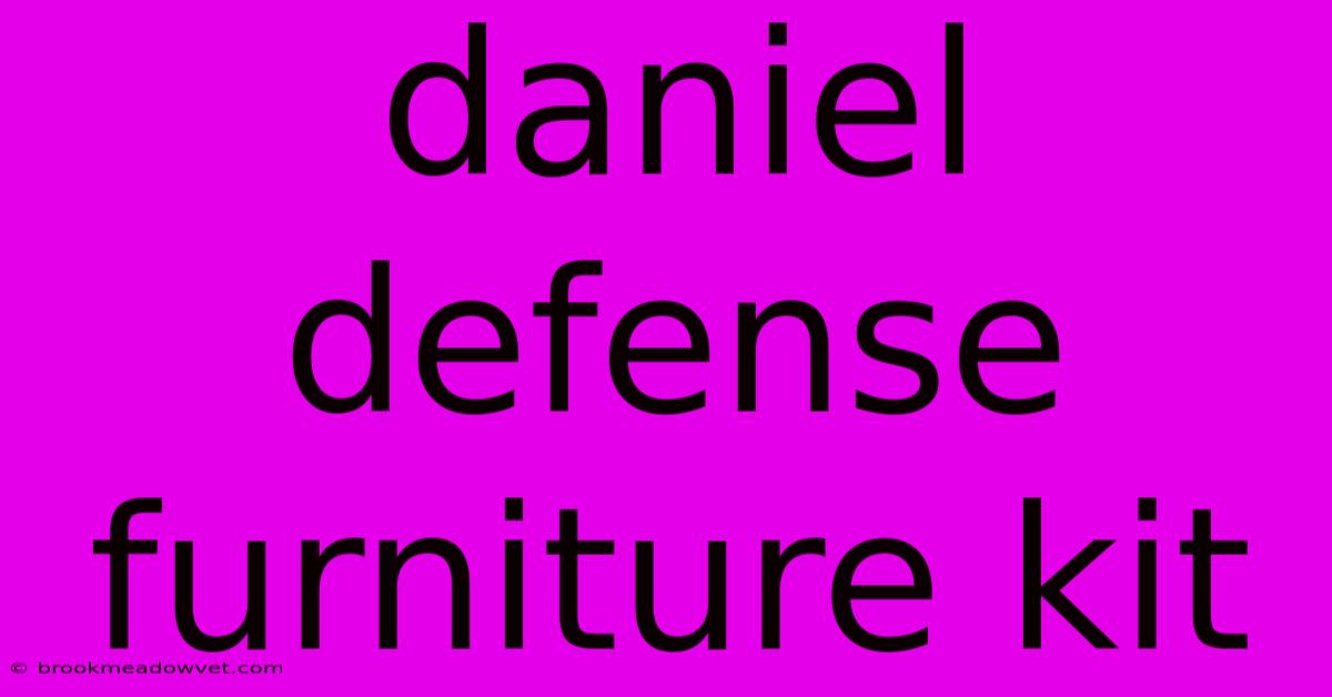 Daniel Defense Furniture Kit