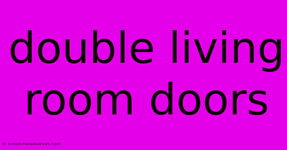 Double Living Room Doors