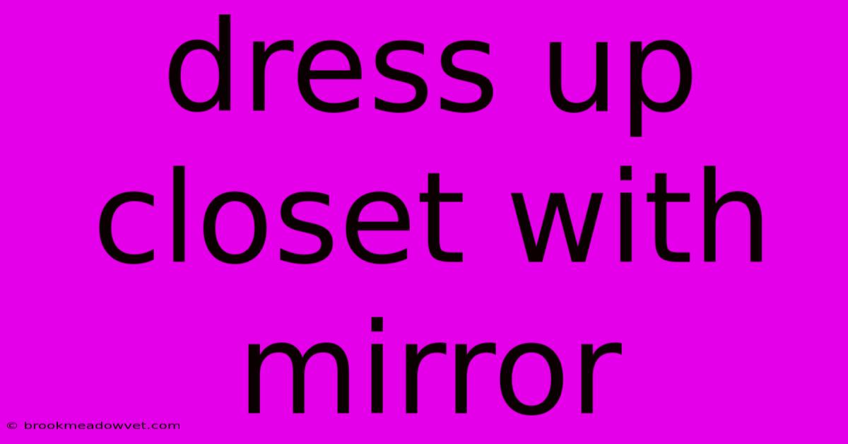 Dress Up Closet With Mirror