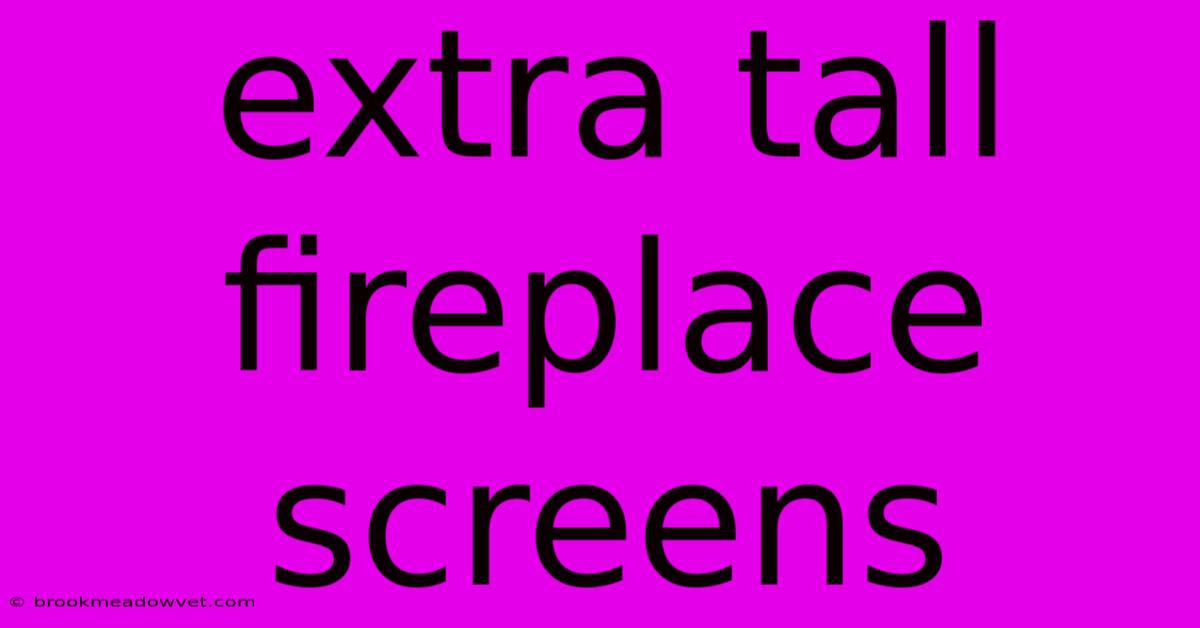 Extra Tall Fireplace Screens