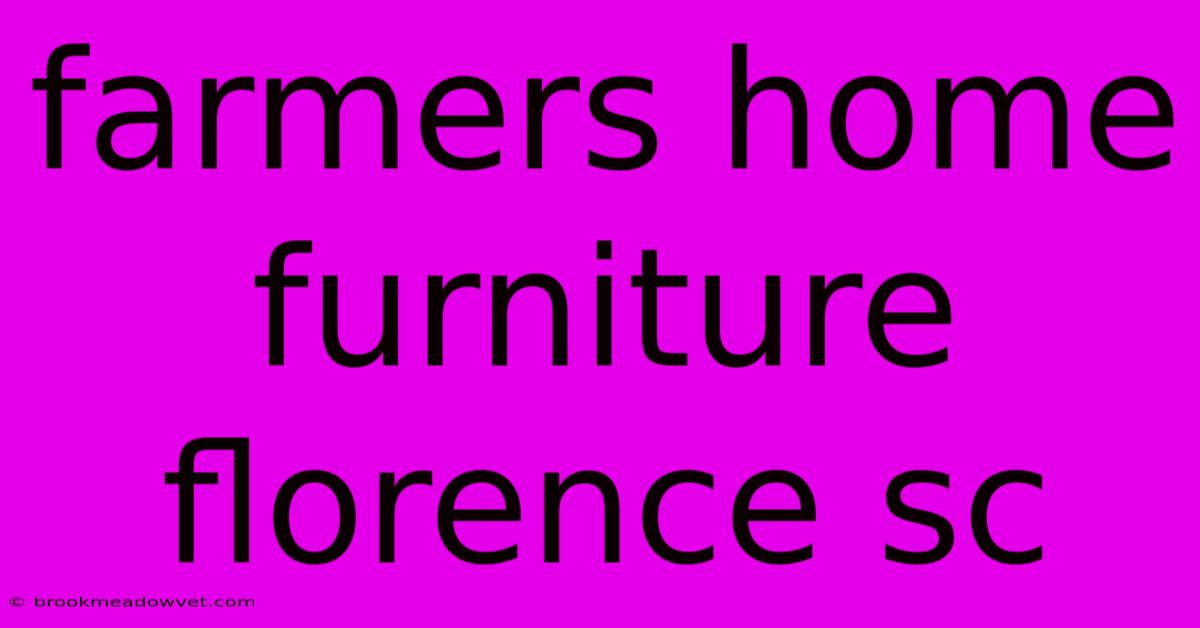 Farmers Home Furniture Florence Sc