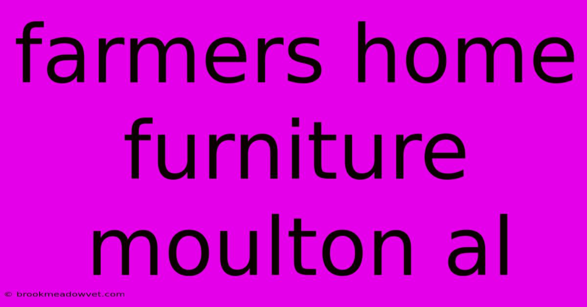 Farmers Home Furniture Moulton Al