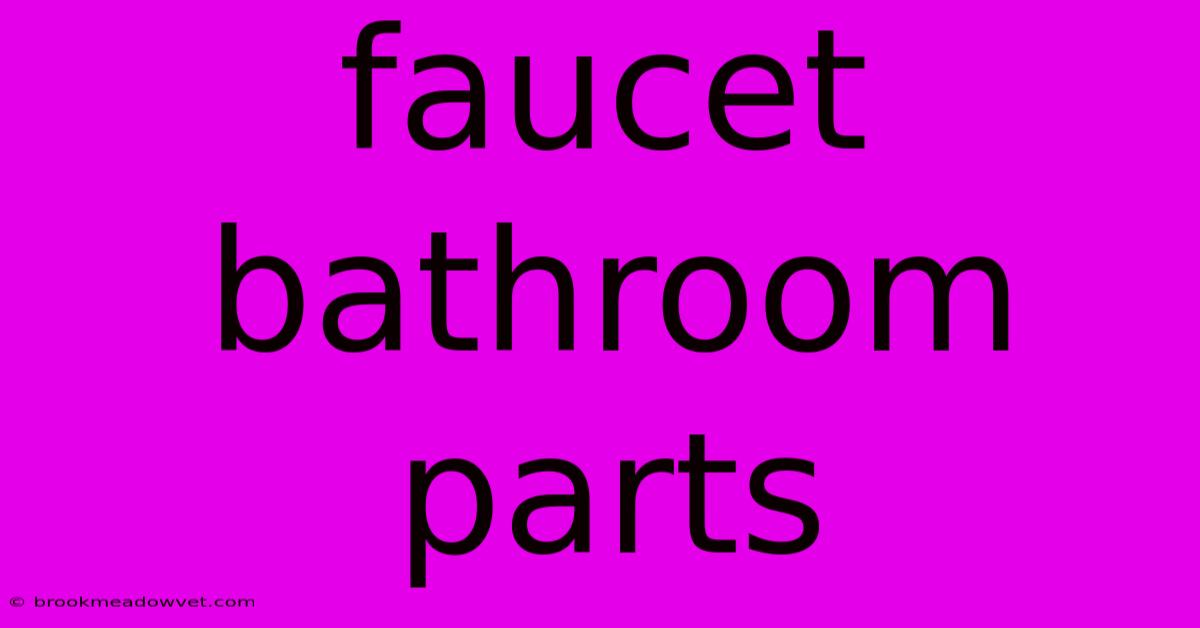 Faucet Bathroom Parts