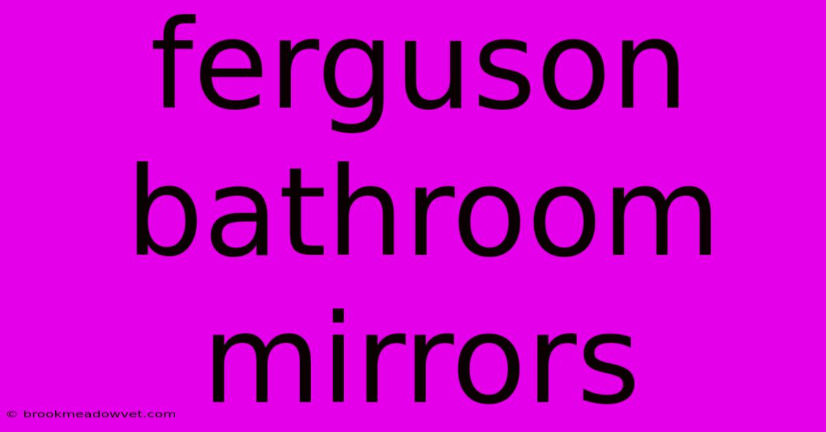 Ferguson Bathroom Mirrors