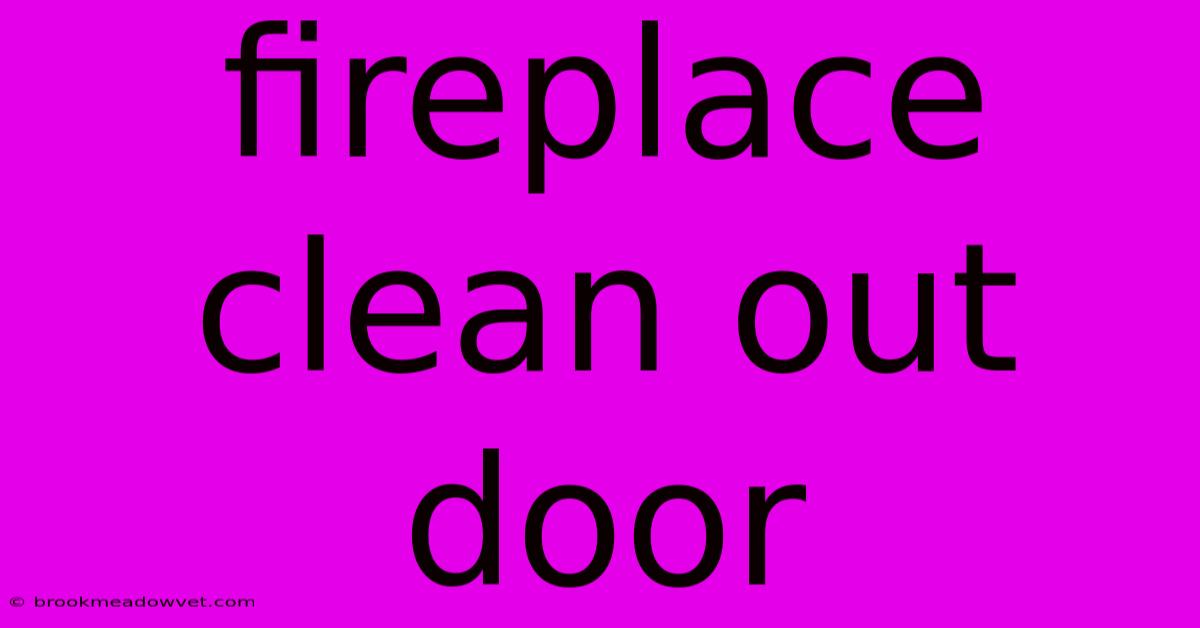 Fireplace Clean Out Door