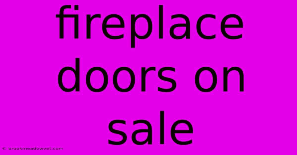 Fireplace Doors On Sale