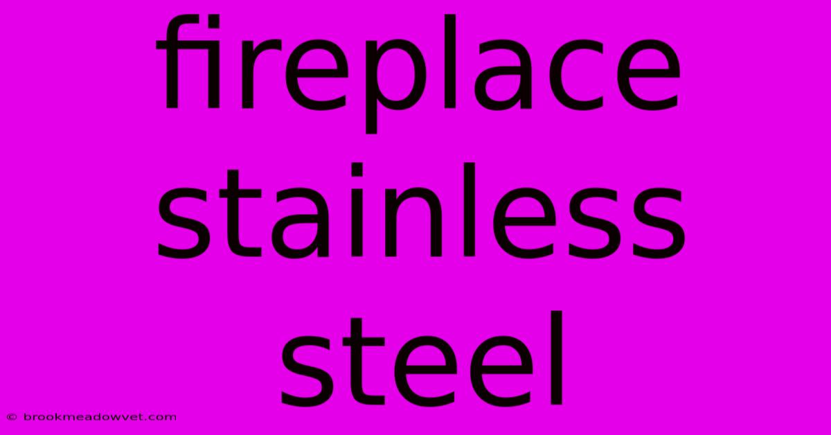 Fireplace Stainless Steel