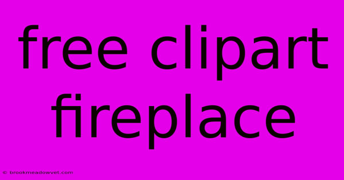 Free Clipart Fireplace