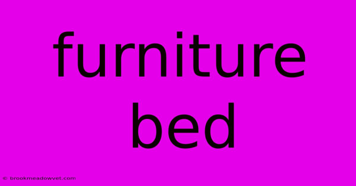 Furniture Bed