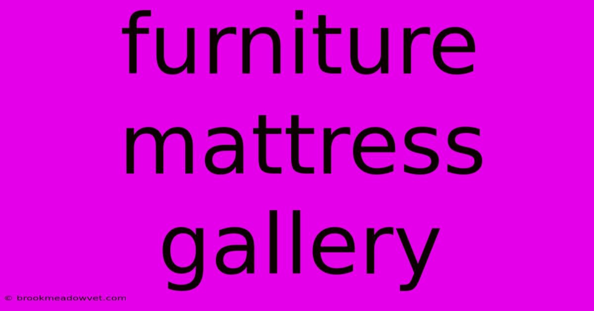 Furniture Mattress Gallery