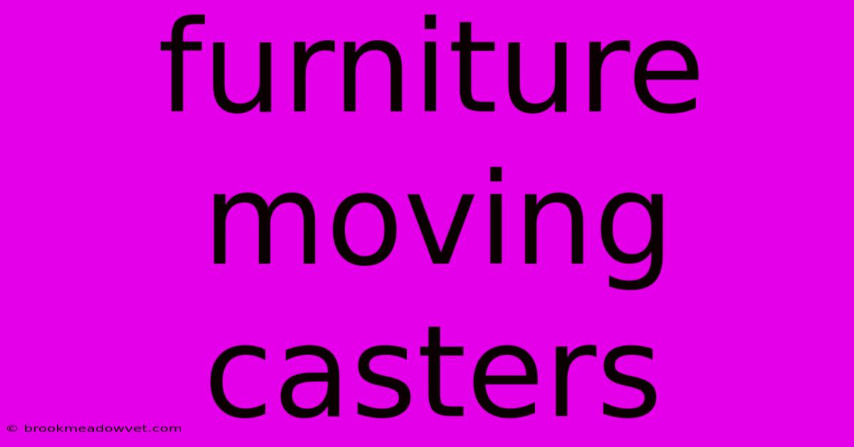 Furniture Moving Casters