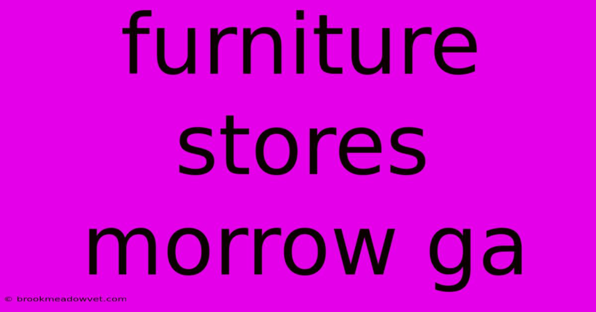 Furniture Stores Morrow Ga