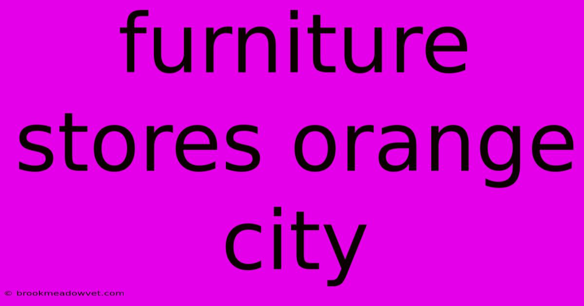 Furniture Stores Orange City