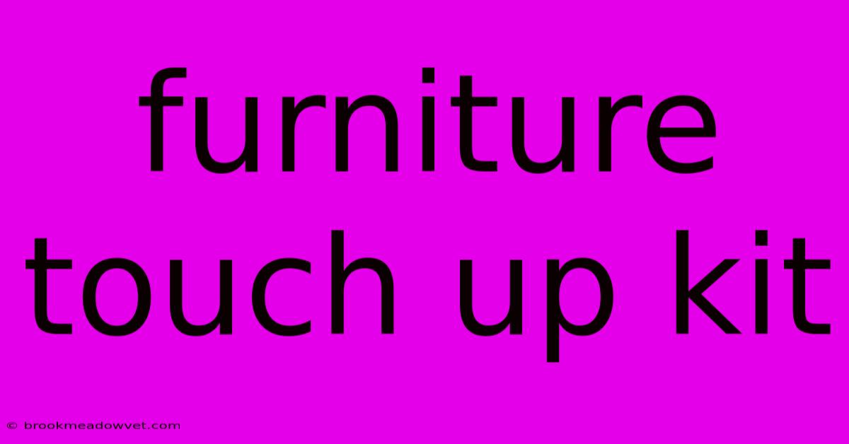 Furniture Touch Up Kit