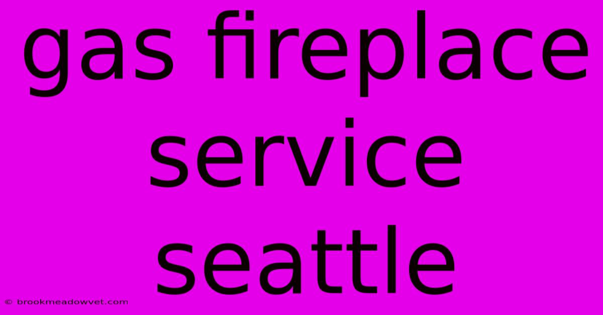 Gas Fireplace Service Seattle