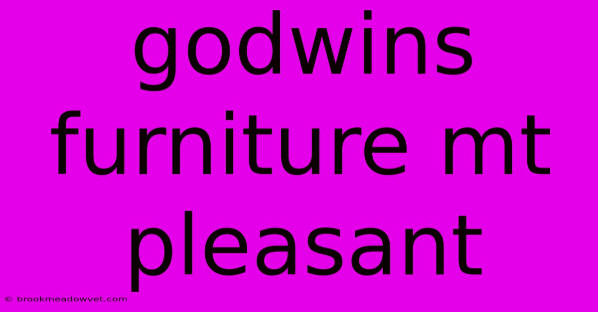 Godwins Furniture Mt Pleasant