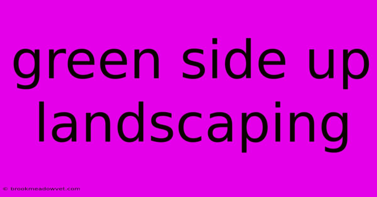 Green Side Up Landscaping