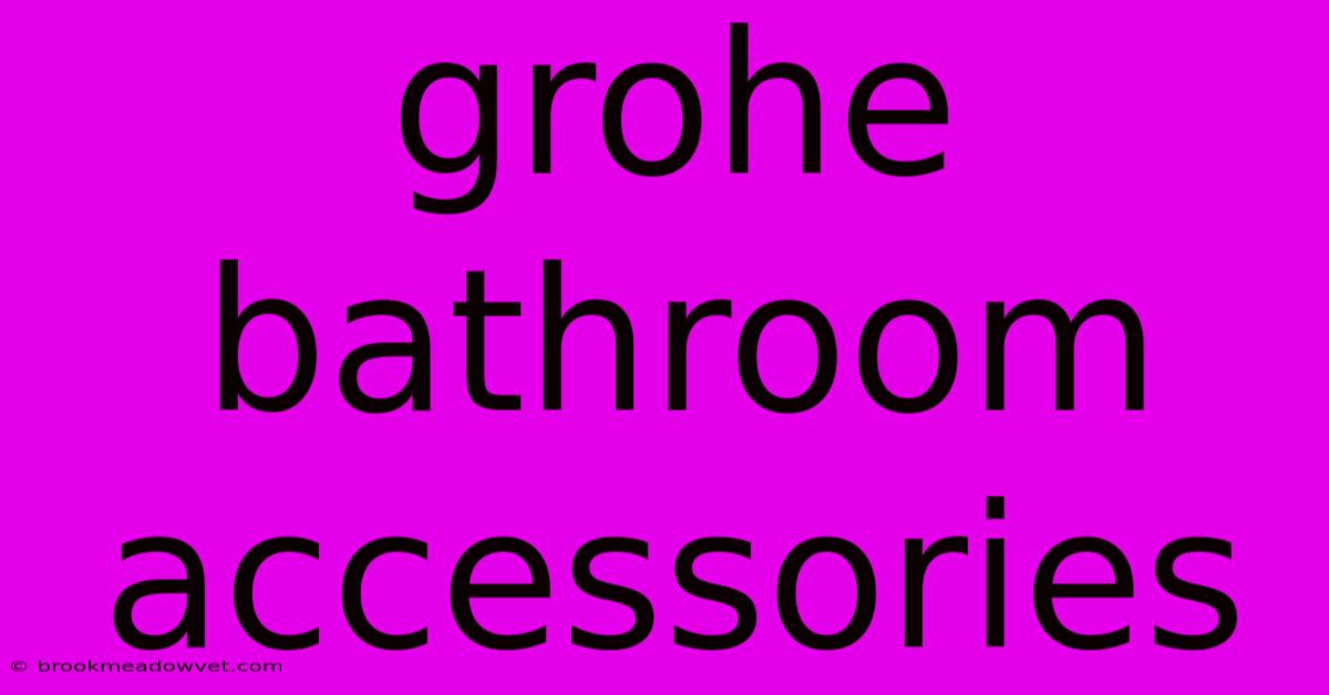 Grohe Bathroom Accessories