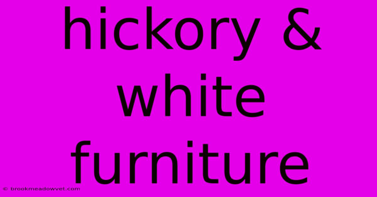 Hickory & White Furniture