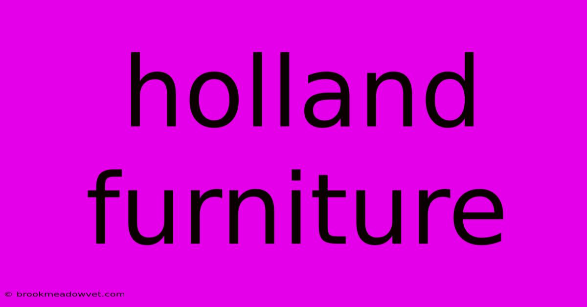 Holland Furniture