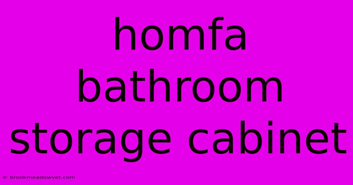 Homfa Bathroom Storage Cabinet