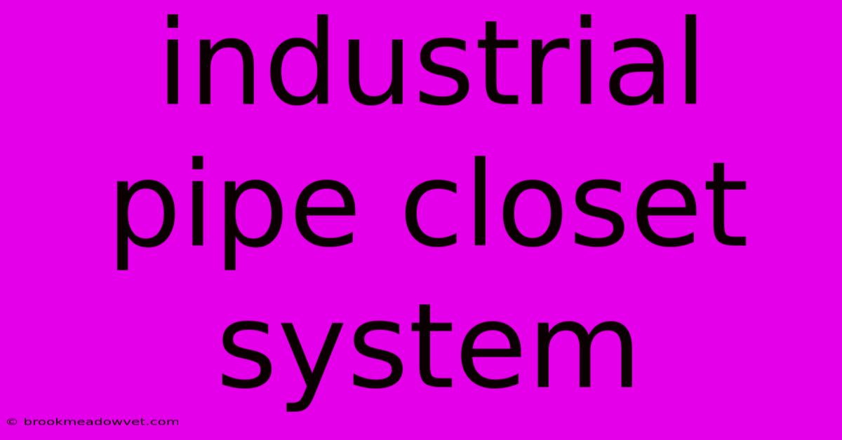 Industrial Pipe Closet System